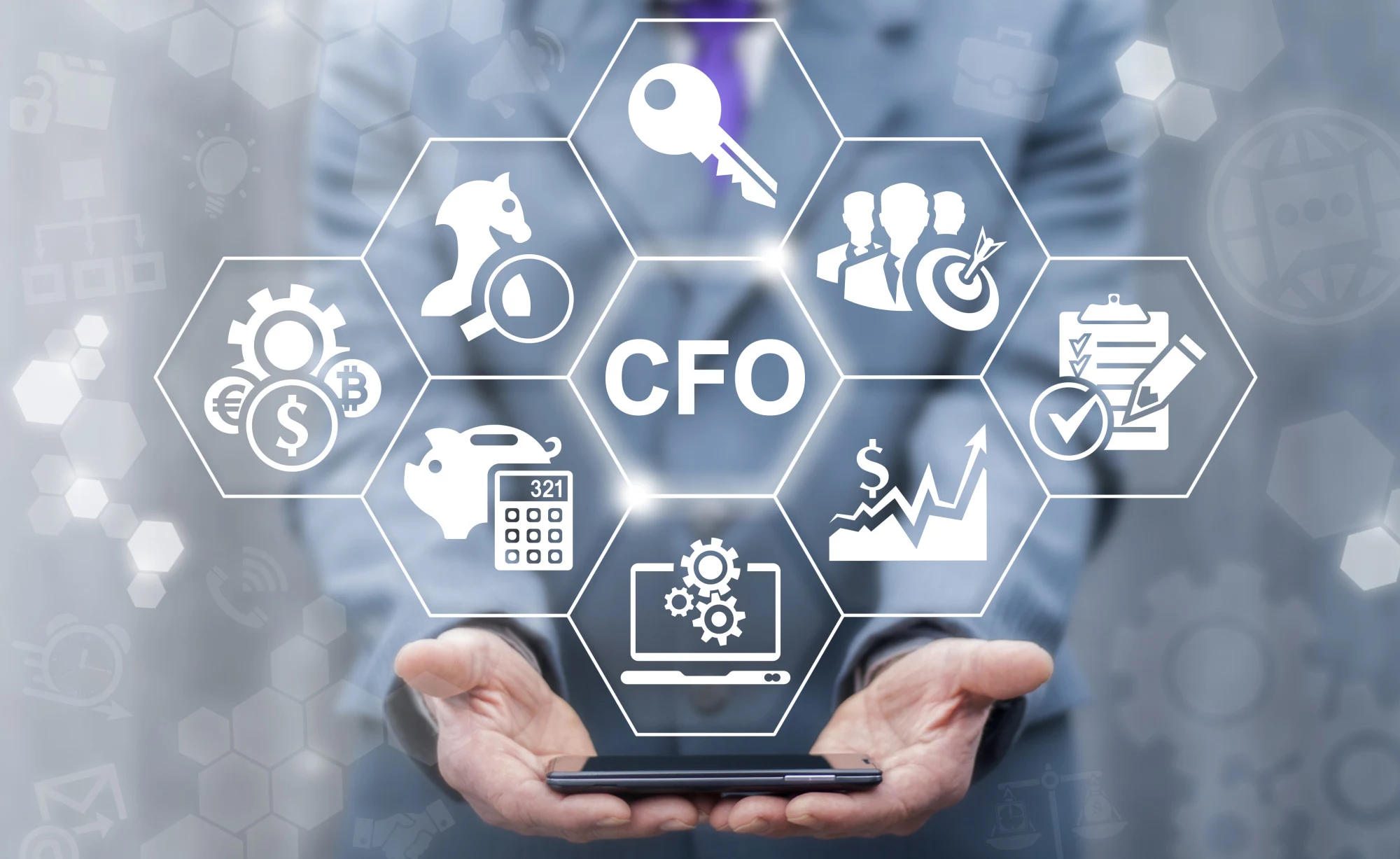 Virtual CFO services illustration for UAE SMEs